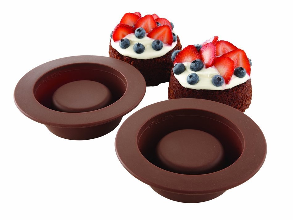 Chicago Metallic Silicone Brownie Bowls Set of 2 N4