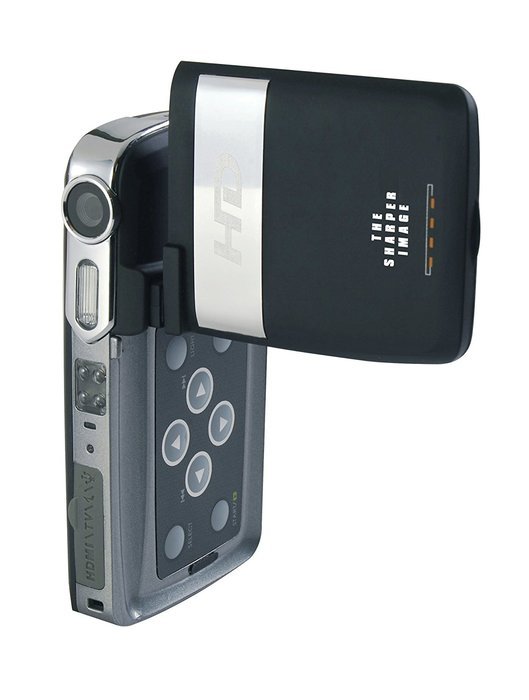 Sharper Image 720P HD345 HD Camcorder with 5.0 MP CMOS, Interpolation to 12 MP, MPEG-4 Video, 2.4-Inch LCD, 8X... N2