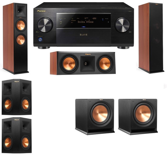 Klipsch RP-280F Tower Speakers CH-RP-250C-R112SW-5.2-Pioneer Elite SC-85