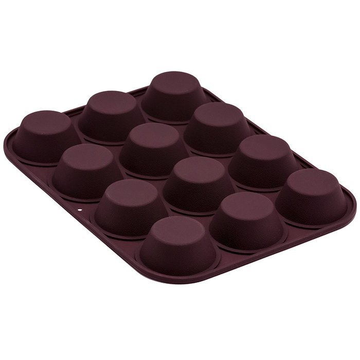 Marathon Housewares KW200011YE Premium Silicone 12 Cup Mini Muffin Pans, Yellow N10