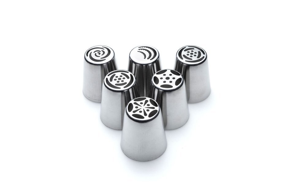12PCS/Set Cake Decorating Tips Nozzles with Storage Box - Pastry Frosting Icing Russian Piping Tips - Sugarkraft... N7