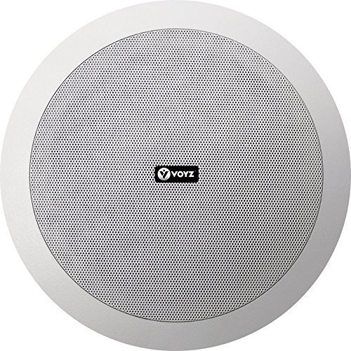 Voyz In-Wall / In-Ceiling Dual 8-Inch Speaker System, Directable Tweeter, 2-Way, Flush Mount, White N5