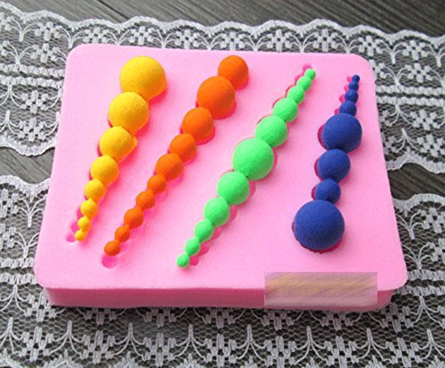 Anyana Bead Silicone Fondant Mold Cake Decorating Pastry Gum Pastry Tool Kitchen Tool Sugar Paste Baking Mould... N3
