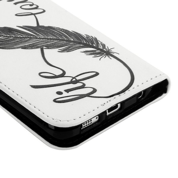 S6 Edge Case,Samsung Galaxy S6 Edge Case - Wallet Folio Flip Premuim PU Leather Case Colorful Print Design with... N47