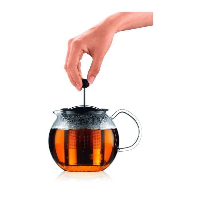 Bodum Assam Shiny Tea Press With Stainless Steel Filter 1L / 34oz N8