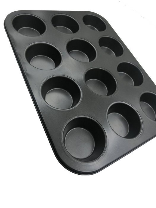 SUNFLOWER-Nonstick-Bakeware-Silicon-Cupcakes - 12 Cups Nonstick Bakeware Mold Carbon Steel Muffin baking Pans... N3