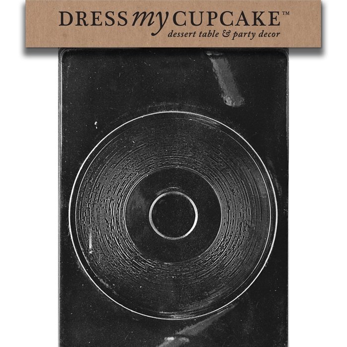 Dress My Cupcake DMCM001 Chocolate Candy Mold, Plain Record