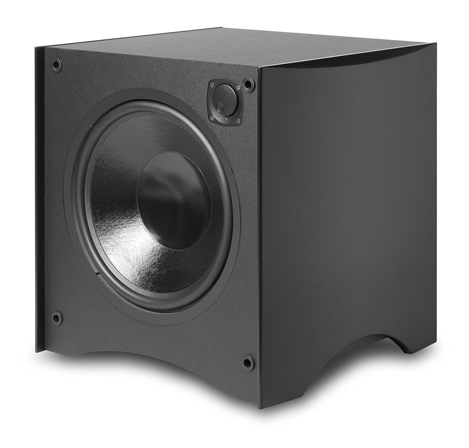 Atlantic Technology 444SB-BLK 12" Powered Subwoofer, 325-Watt (Single, Black) N3