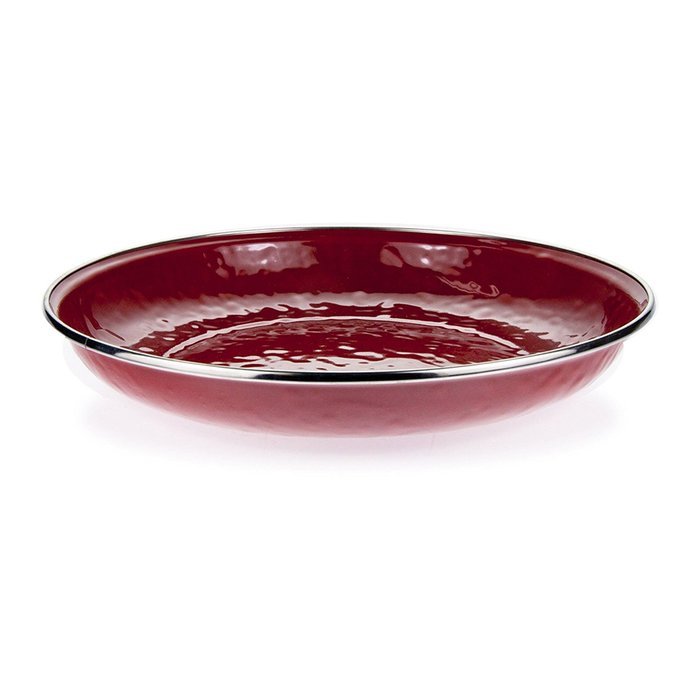 Golden Rabbit Red on Red Deep Pasta Plate