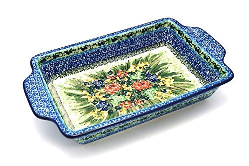 Polish Pottery Baker - Rectangular Brownie Pan - Unikat Signature - U4400