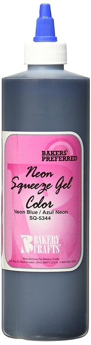 Bakery Crafts Squeeze Gel Food Color, 13.5 oz., Neon Blue