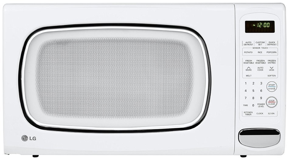LG LCS1410SW 1.4 Cu Ft Counter Top Microwave Oven, White N3