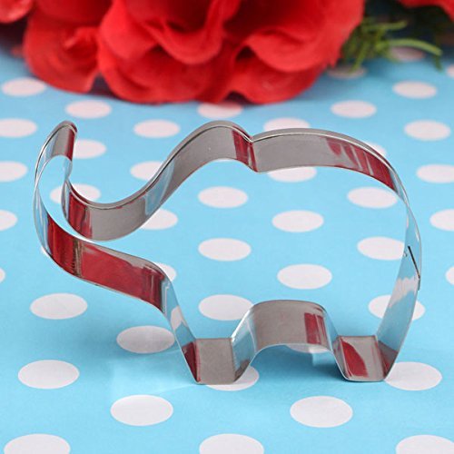 FVIEW Stainless Steel Elephant Animal Cookie Cutter Cake Biscuit Pastry Mould Mold N4