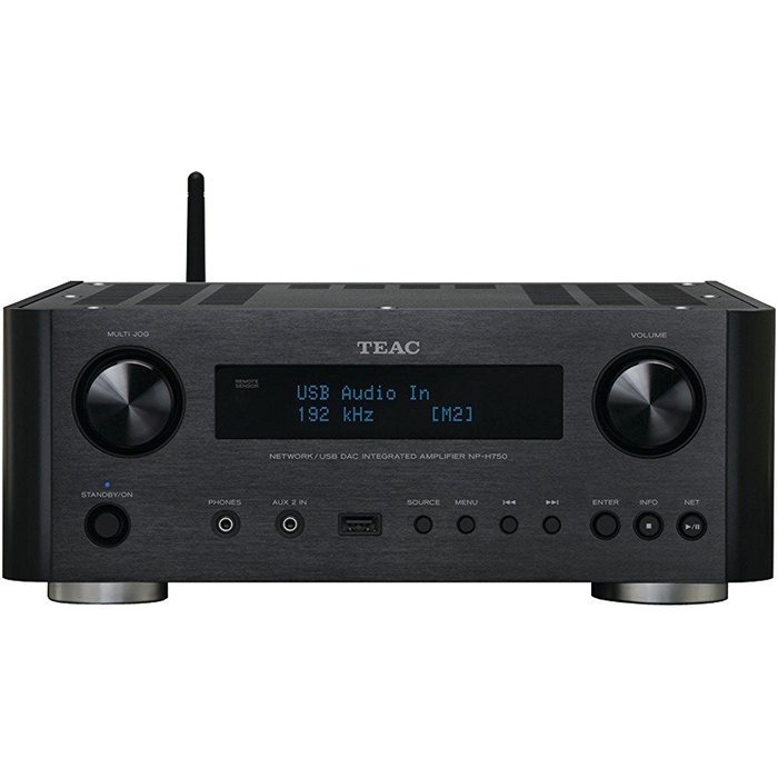 Teac NP-H750-B Network/USB DAC Integrated Amplifier and Receiver (Black)