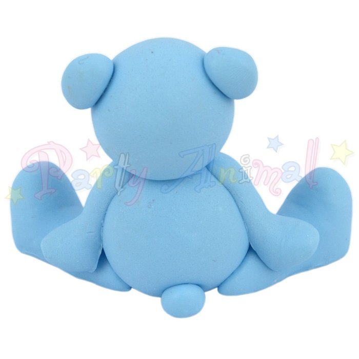 Cake Star Topper - Blue Teddy Bear - Cake Decoration Baby / Christening Celebration Topper N2