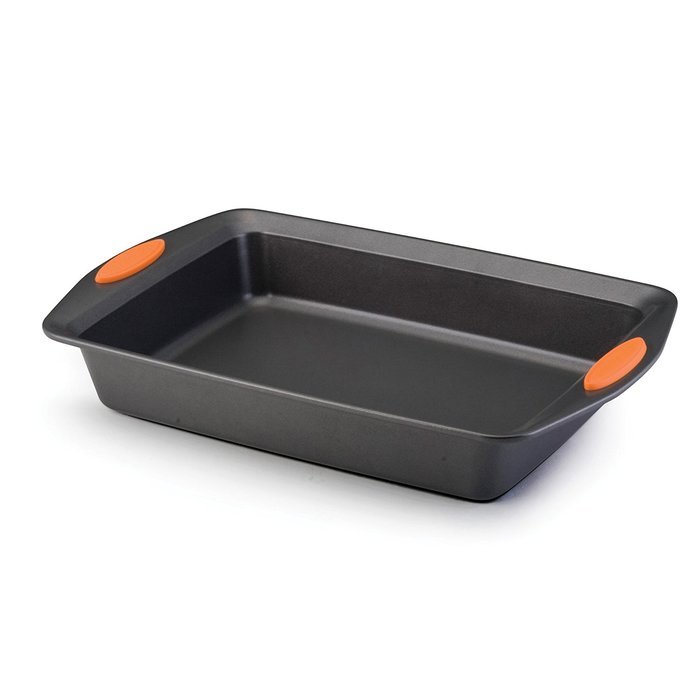 Rachael Ray Oven Lovin' Nonstick Bakeware 9-Inch-by-13-Inch Cake Pan, Orange N6
