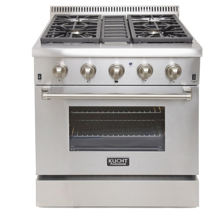 KUCHT KRD306F Pro-Style 30" Dual Fuel 4.2 cu.ft. Range in Stainless Steel with Convection Oven