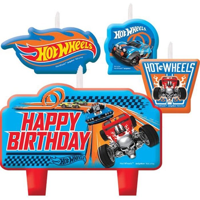 Hot Wheels 'Wild Racer' Mini Candle Set (4pc)