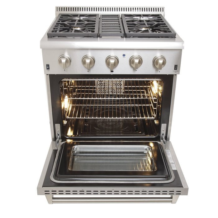 KUCHT KRD306F Pro-Style 30" Dual Fuel 4.2 cu.ft. Range in Stainless Steel with Convection Oven N3
