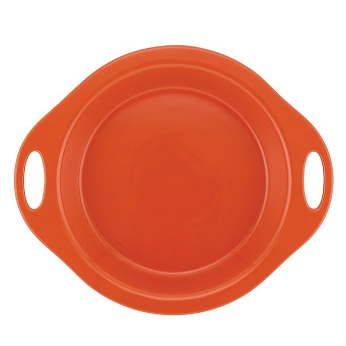 Rachael Ray Stoneware 9-Inch Pie Baker, Orange N4
