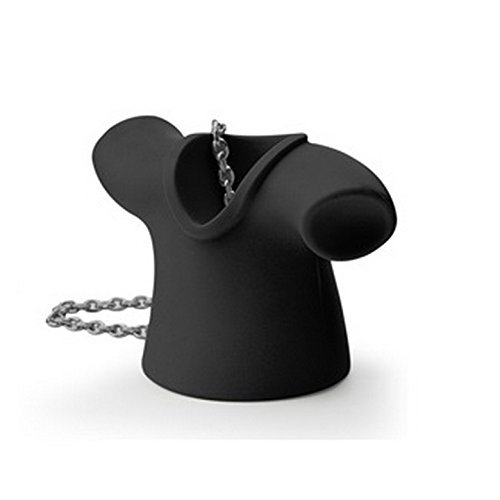Cool Tea Infuser Tea Shirt by Qualy Design Studio. Black Color. Unique Tea Ball will Make Great Gift for Tea Lovers... N4