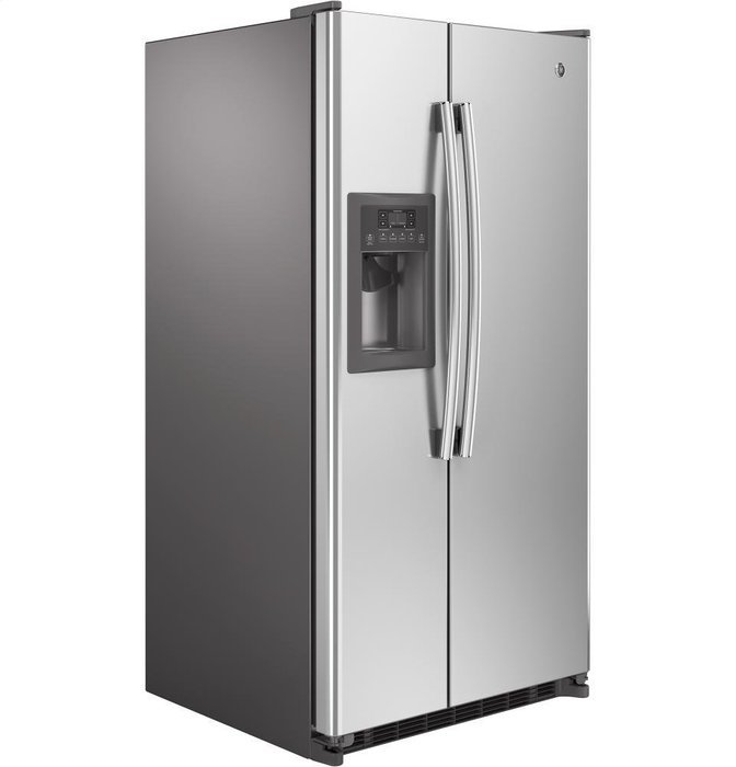 GE GSE22ESHSS 21.8 Cu. Ft. Stainless Steel Side-By-Side Refrigerator - Energy Star N6