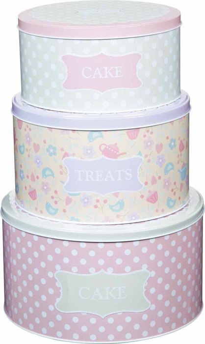 25.5cm, 22cm & 20cm Sweetly Does It Set Of Three Cake Tins