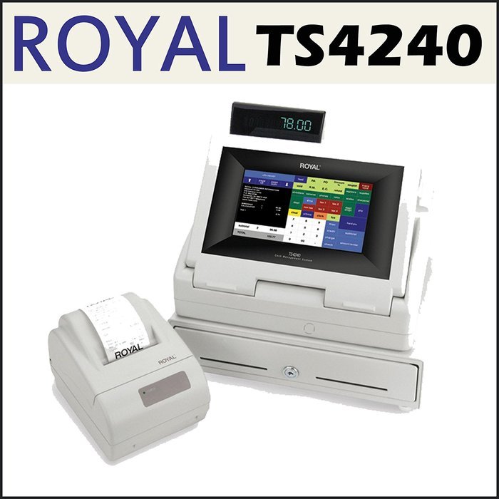 Royal TS4240 Touch Screen Restaurant Cash Register With Thermal Printer + Remote Kitchen Printer