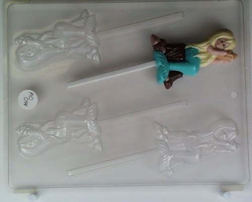 Mermaid, sitting on rock holding shell AO044 All Occasion Chocolate Candy Mold