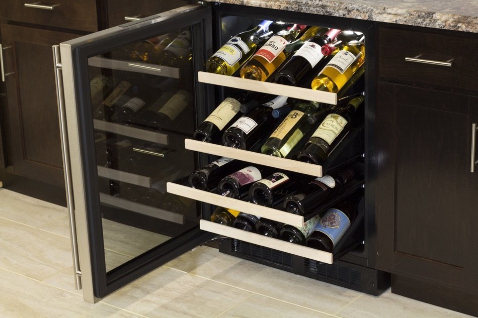 Marvel ML24WSG1RS Gallery Single Zone Wine Cellar, 24", Stainless Steel N2