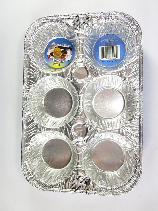 6 Disposable Aluminum Muffin Pans