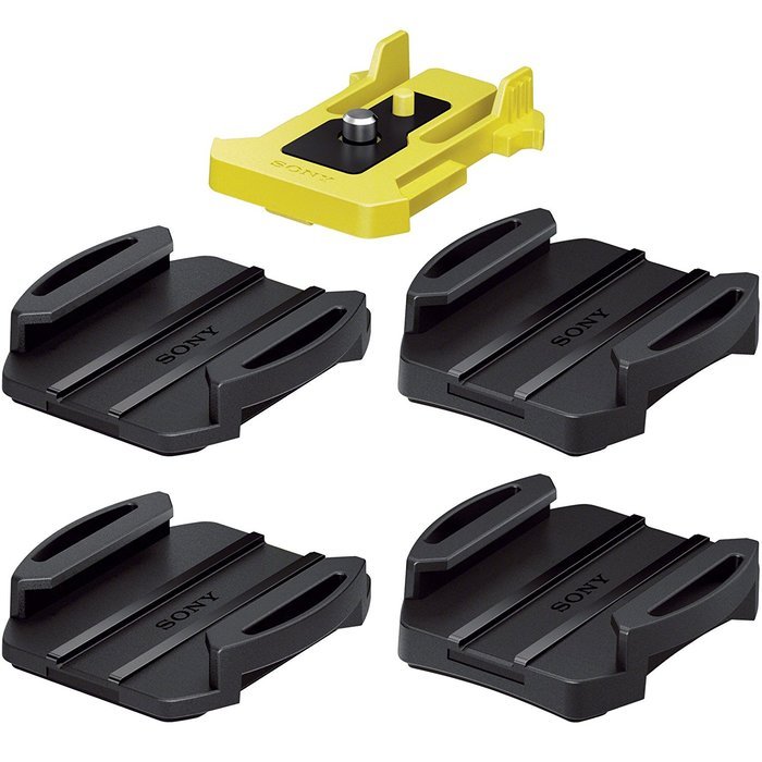 Sony VCT-TA1 Action Cam Tilt Camcorder Mount Adapter & VCT-AM1 Adhesive Pack with NP-BX1 Battery + Charger + Case...