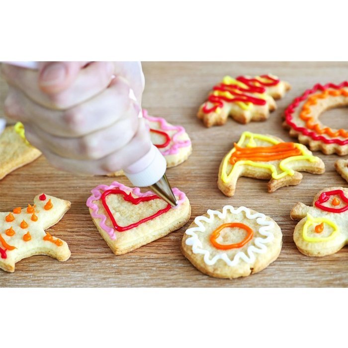 ilauke 200PCS Decorating Icing Bags - Large Capacity For Fine Decoration of Homemade DIY Cakes and Cookies N7