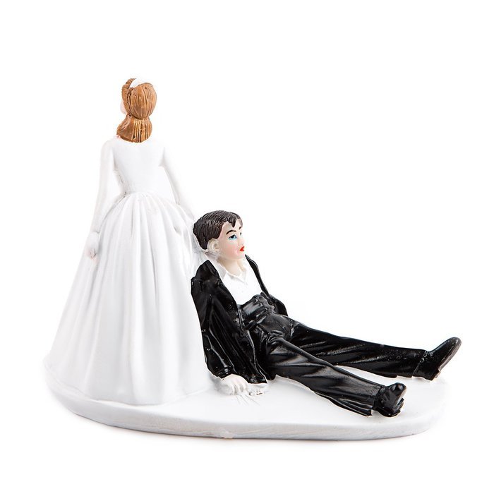 Better Line Funny Decorative Cake Toppers - Bride Carrying the Groom Cake Topper N21