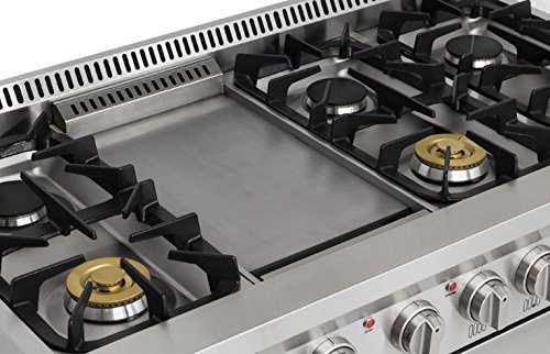 AGA APRO48AGSS 48" Professional Gas Range with RapidBake Convection, Stainless Steel N5