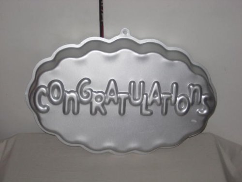 Vintage 1986 Wilton " Congratulation " Cake Baking Pan