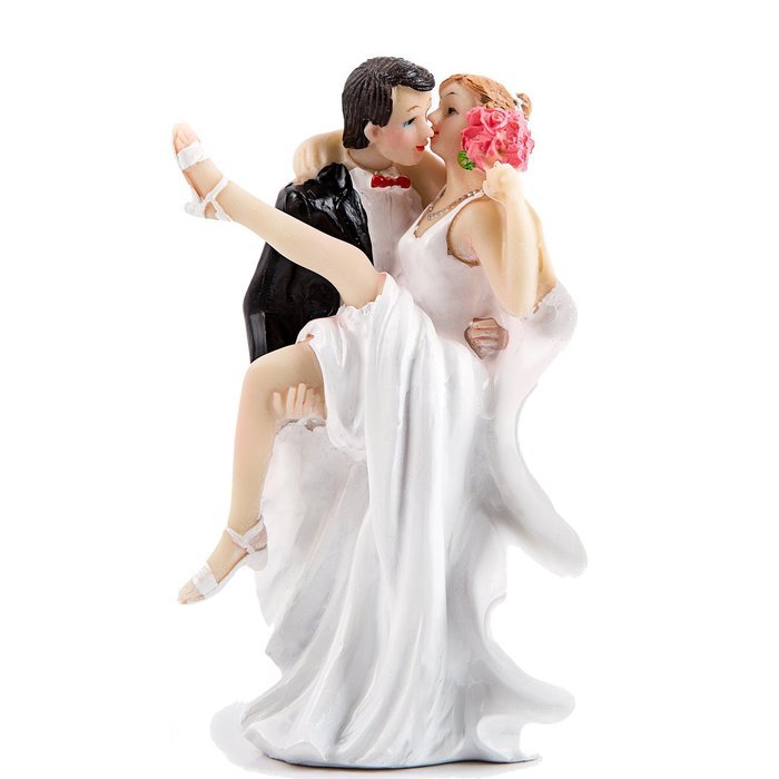 Better Line Funny Decorative Cake Toppers - Bride Carrying the Groom Cake Topper N25