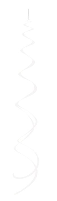 Plastic Hanging Swirl Decorations, 26", Light Blue, 8 Count N26