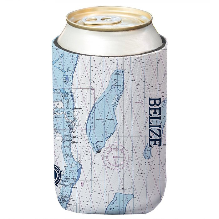 Altered Latitudes Belize Chart Standard Beverage Cooler (4-Pack) N2