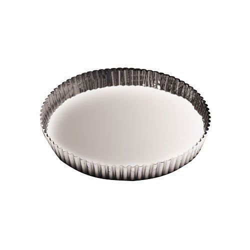 Paderno World Cuisine 7.875 Inch Fluted Non-Stick Tart Mold with Removable Bottom