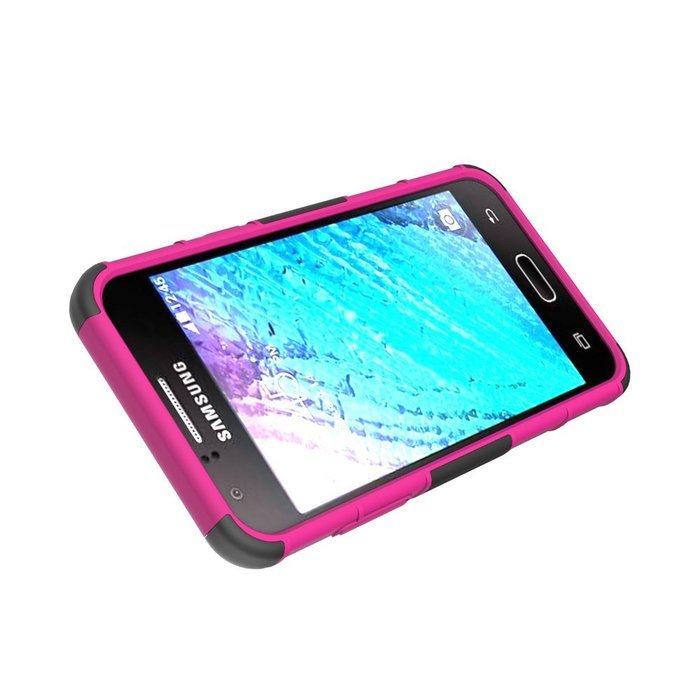 Galaxy J5 Case, HLCT Rugged Shock Proof Dual-Layer PC and Soft Silicone Case With Built-In Kickstand for Samsung... N20