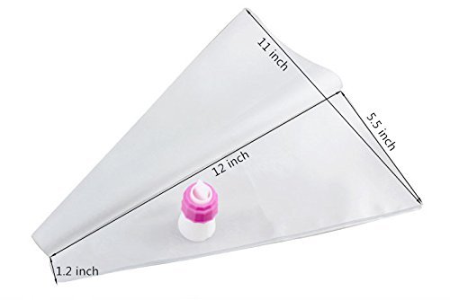 HOCUS&trade; Colorswirl 2-color Coupler Decorating Kit, 12-inch Nonstick Reusable Decorating Piping Bags with Double... N10