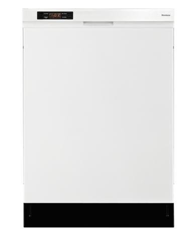 Blomberg DWT24100W 24" Full Console Built-In Dishwasher with 4 Wash Cycles 12 Place Settings Quiet 50 dBA 5 Wash...