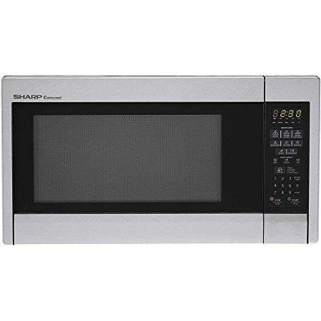 Sharp 1.3 Cu. Ft. Stainless Steel Countertop Microwave - Single - 1.30 Ft Main Oven - Electric Heat Source [main...