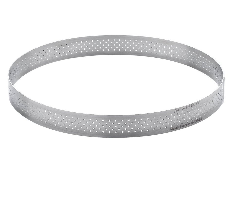 Straight Edge Perforated Stainless Steel Tart Ring N2