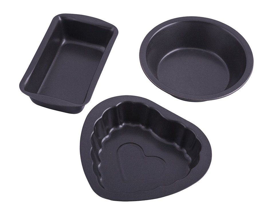Entenmann's Minis 3 Piece Baking Set (3 mini pans, loaf pan, round pie
