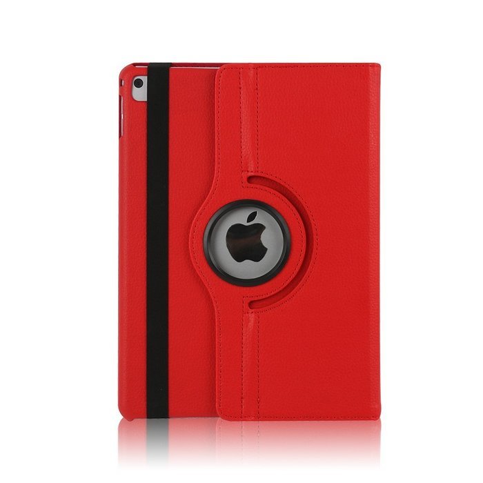 ipad Case Red,TechCode 360 Degrees Rotating Magnetic PU Leather with Stand Smart Auto Sleep/Wake Feature Case... N76