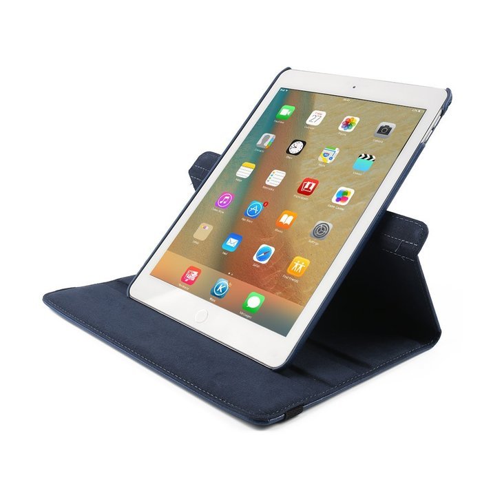 ipad Case Red,TechCode 360 Degrees Rotating Magnetic PU Leather with Stand Smart Auto Sleep/Wake Feature Case... N80