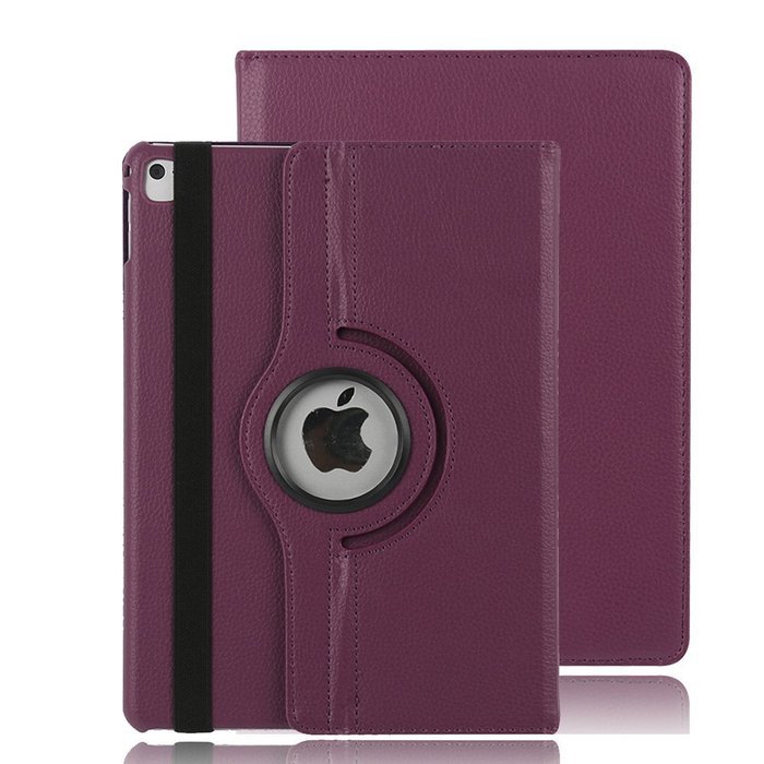 ipad Case Red,TechCode 360 Degrees Rotating Magnetic PU Leather with Stand Smart Auto Sleep/Wake Feature Case... N81