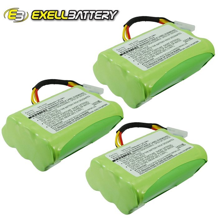 3x 7.2V Battery Fits NEATO VORWERK Vacuums Replaces 205-0001, 945-0005, 945-0006